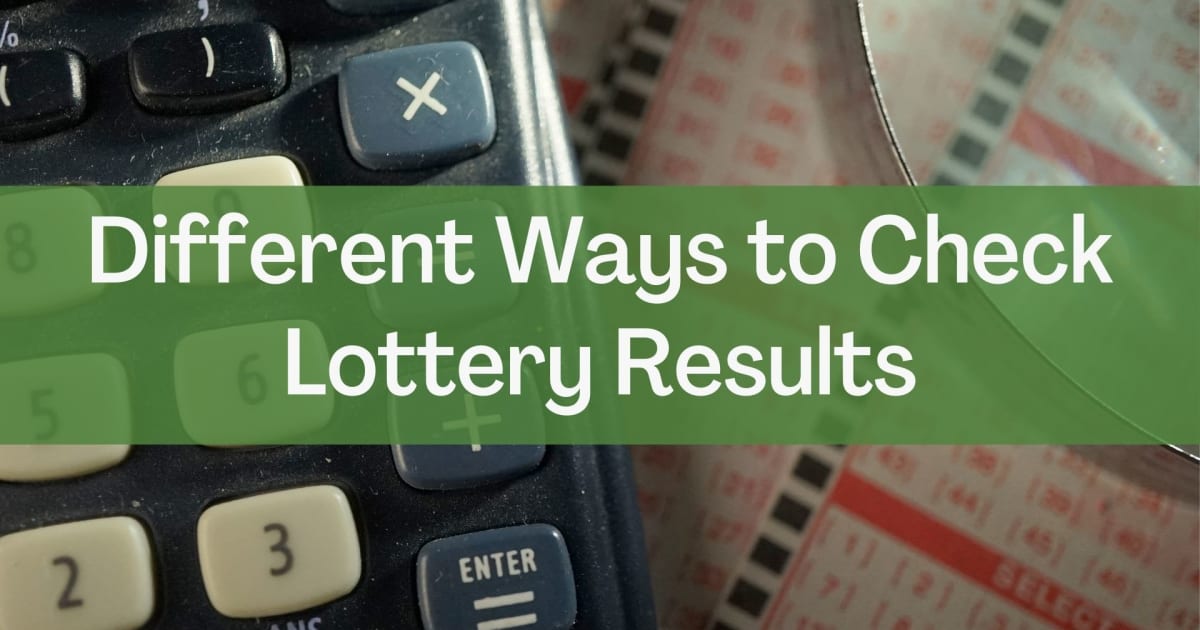 Різні способи перевірки результатів лотереї
